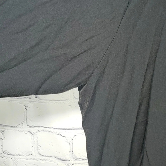 Ava &Viv Black Bell Sleeves Ruffled Trim Top - Picture 8 of 13